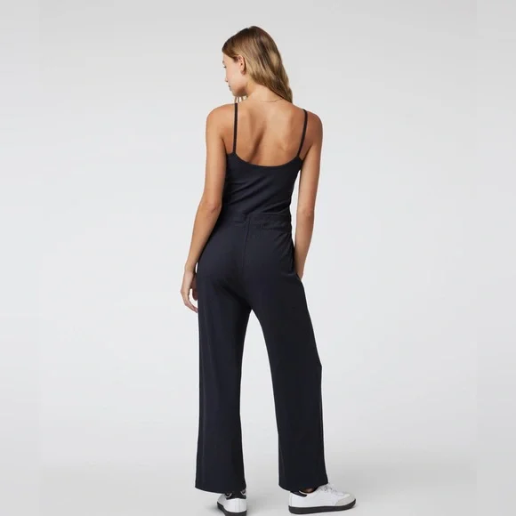 VUORI Pose Henley Jumpsuit Black Size Medium - Picture 5 of 12